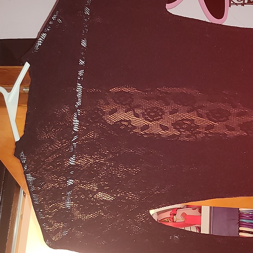 Skims warpknit lace catsuit black s/m